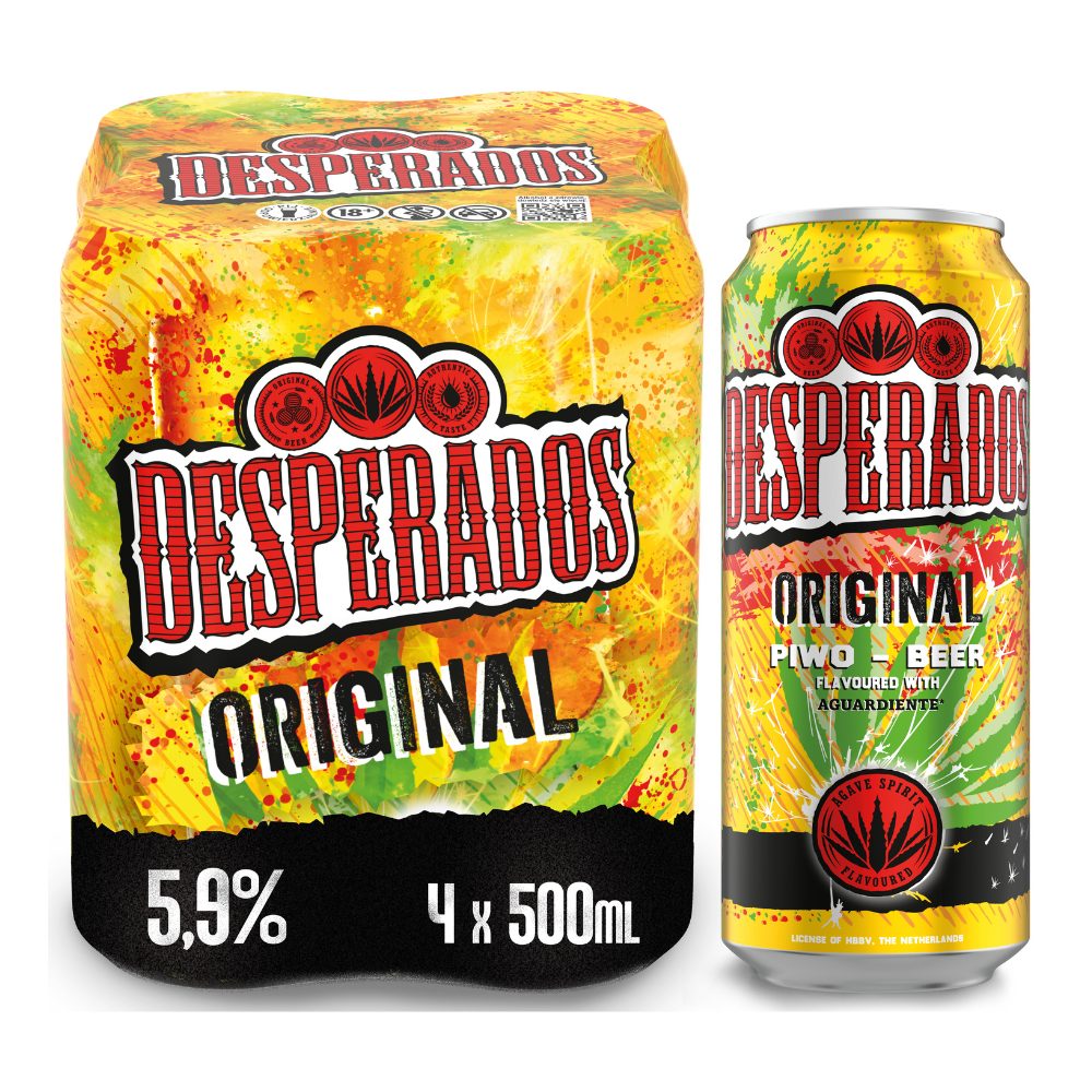 Piwo Desperados Original 5,9% 500 ml 4-pak puszka DRS