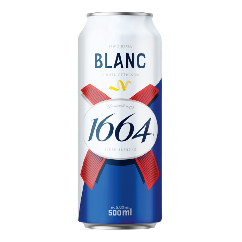 Piwo 1664 Blanc 5% 500 ml puszka DRS