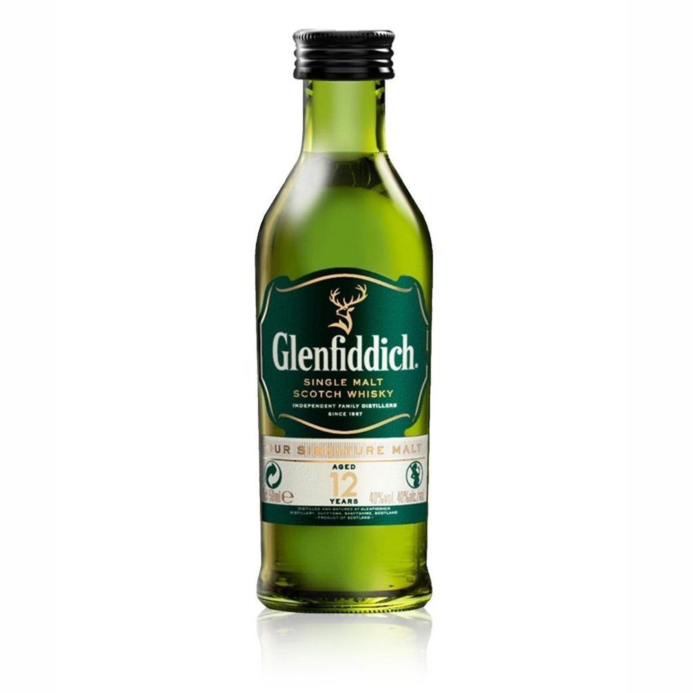 Whisky Glenfiddich 12YO 40% 50 ml