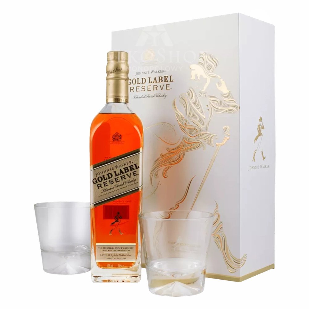 Whisky Johnnie Walker Gold Label Reserve 40% 700 ml + 2 szklanki