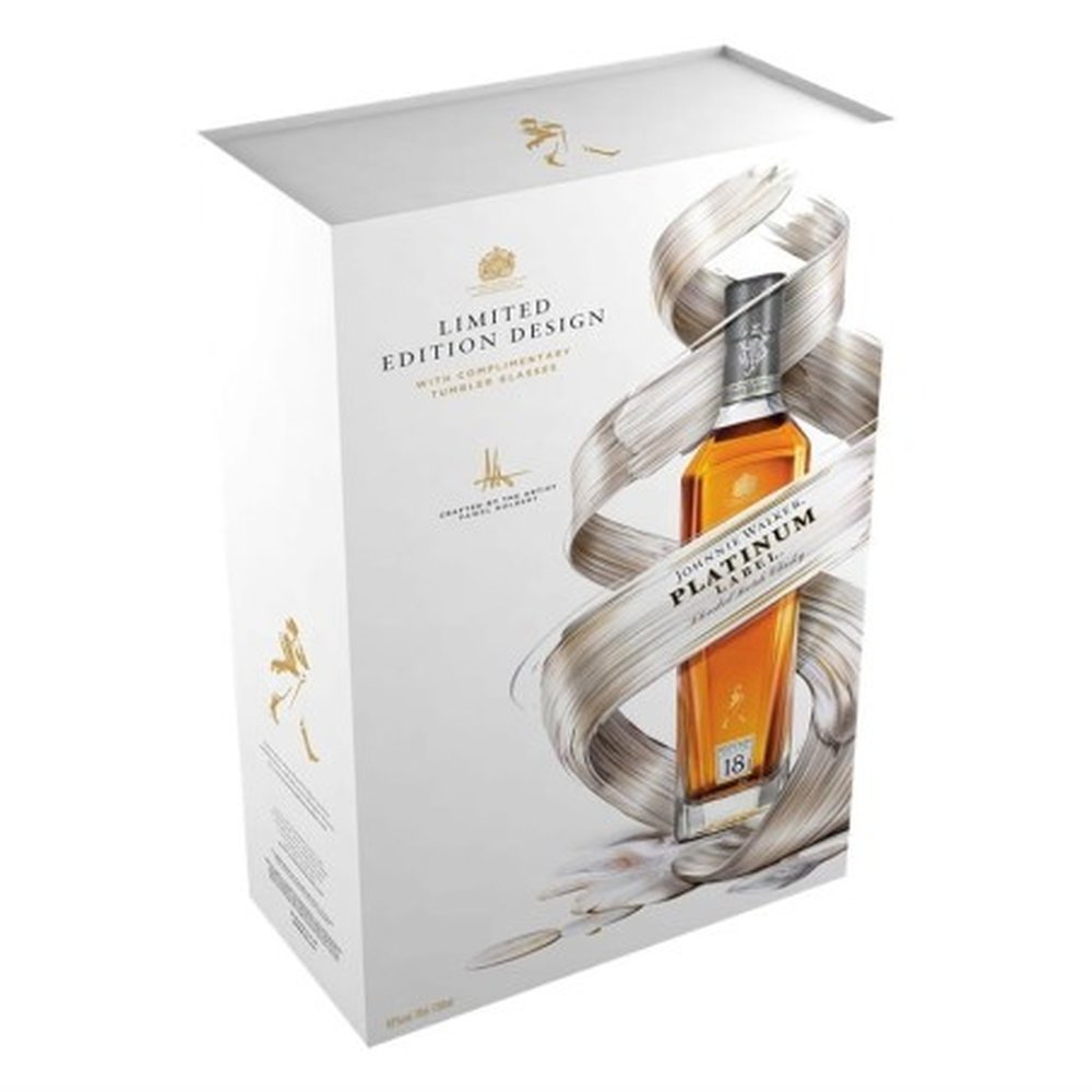 Whisky Johnnie Walker Platinum 40% 700 ml + 2 szklanki
