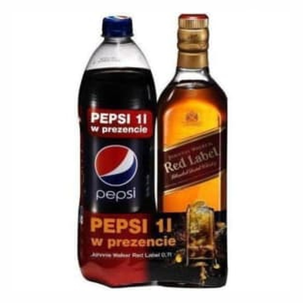 Whisky Johnnie Walker Red 40% 700 ml + Pepsi