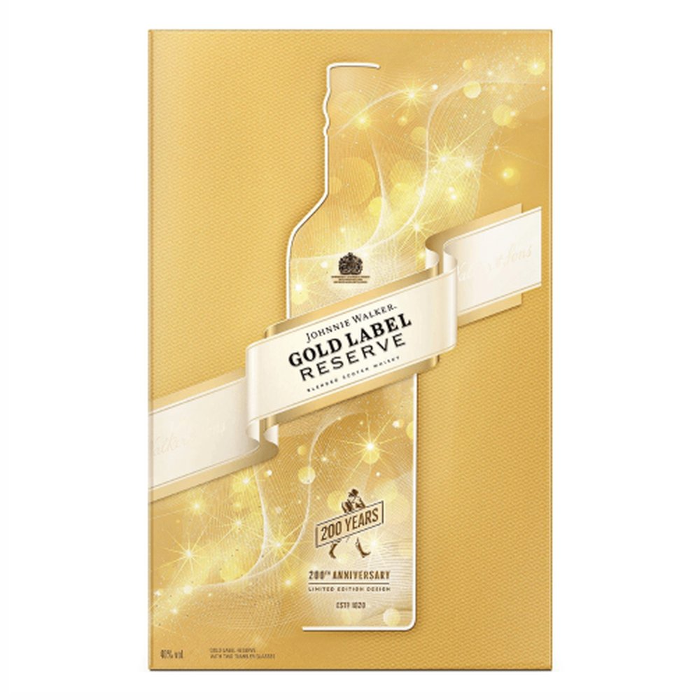 Whisky Johnnie Walker Black 12YO 40% 700 ml + 2 szklanki