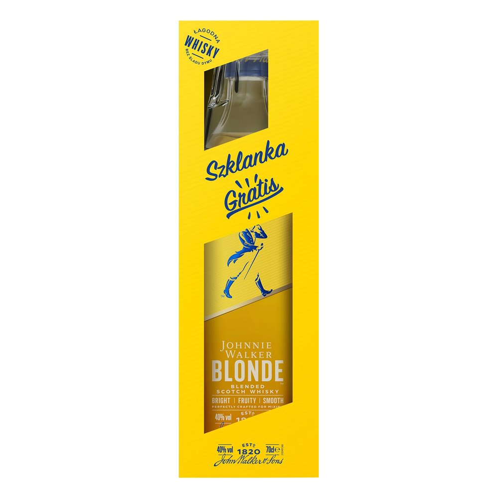 Whisky Johnnie Walker Blonde 40% 700 ml + szklanka