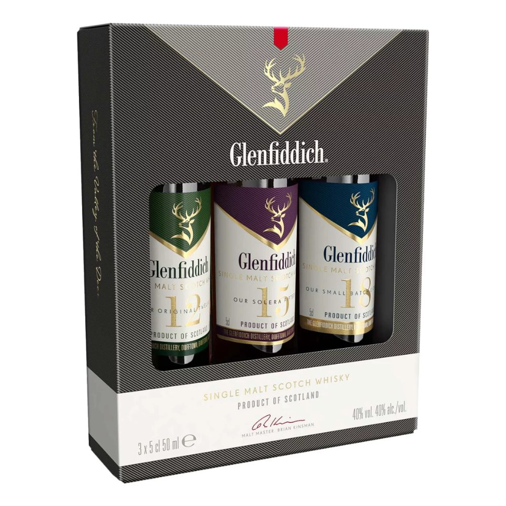 Whisky Glenfiddich Family Collection Whisky Miniatures 3 x 50 ml