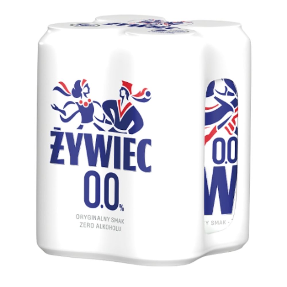 Piwo Żywiec Bezalkoholowe 0% 500 ml 4-pak puszka