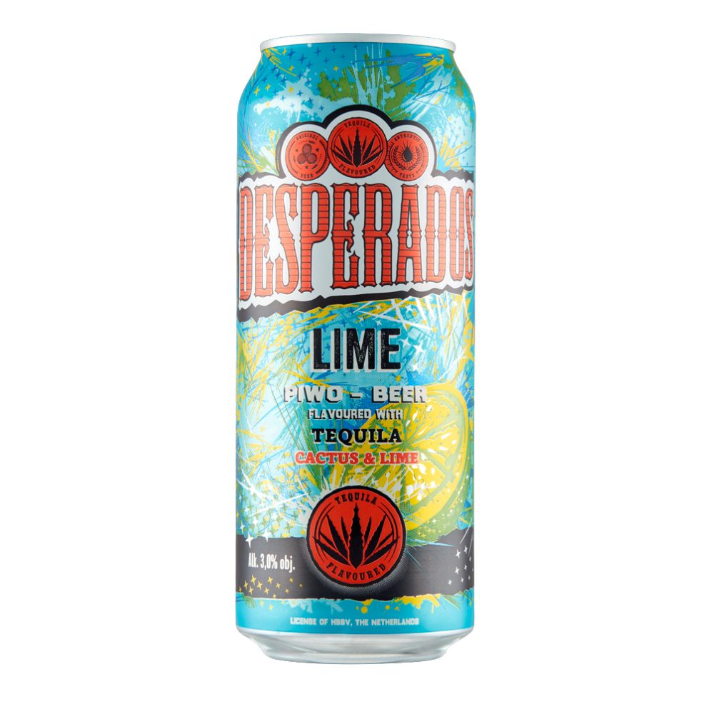 Piwo Desperados Lime 3% 500 ml puszka