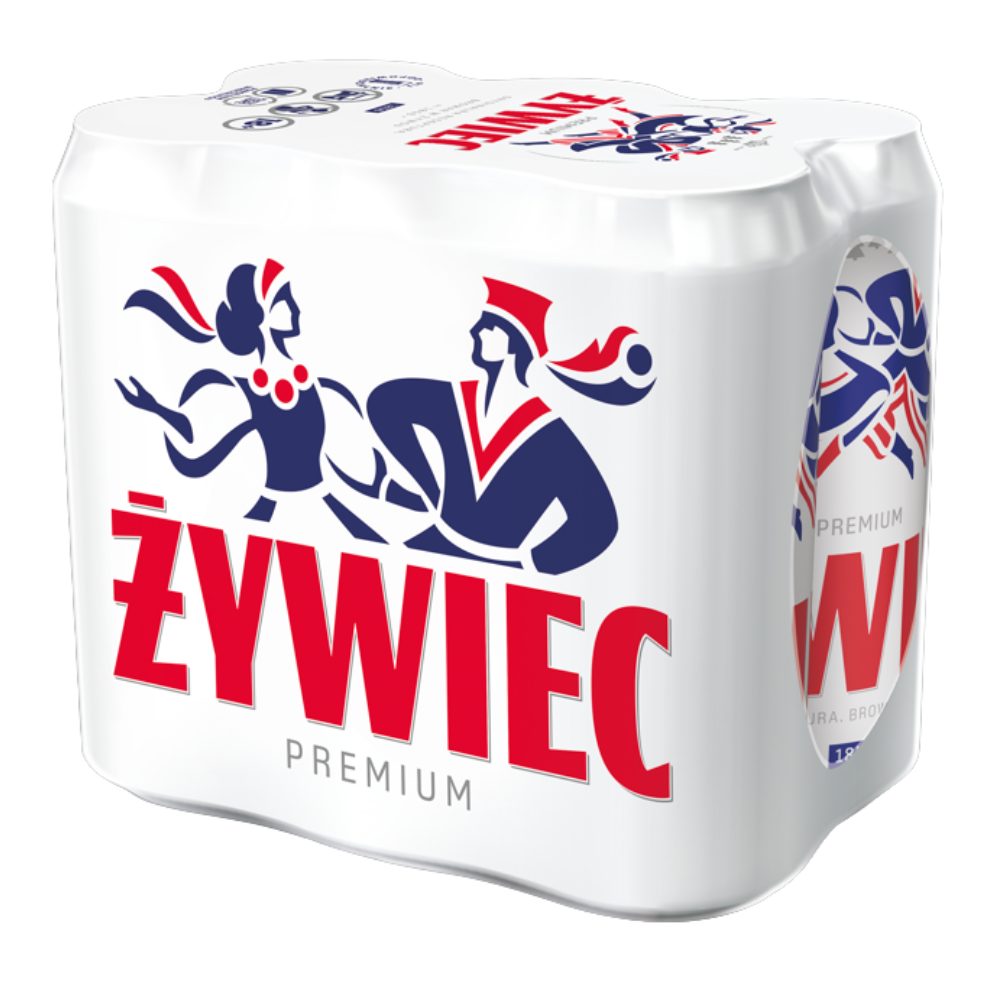 Piwo Żywiec Premium Jasne 5,5% 500 ml 6-pak puszka DRS
